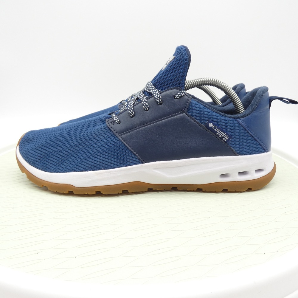 Columbia PFG Mens Low Drag Navy Blue Fishing Sneakers YM7820-469 Size 11